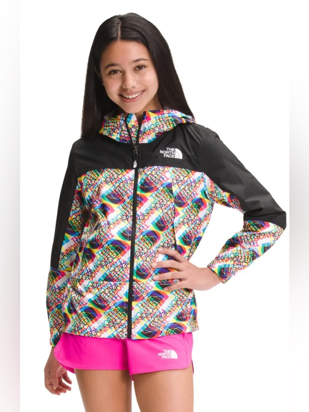 The North Face Youth Logo Windbreaker Lightweight Jacket